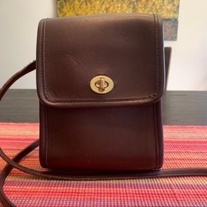 COPY - Vintage Coach Scooter Bag - 9893 - Mahogany